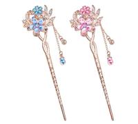 Lot de 2 épingles à cheveux florales, accessoires pour cheveux exquis, épingles à cheveux, épingles à cheveux, décoration pour femme, accessoires de vêtements