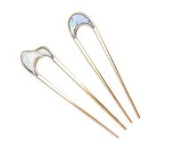 Lot de 2 épingles à cheveux portables en métal confortables pour femmes et filles