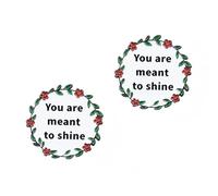 Lot de 2 épingles de motivation en émail « You Are Meant to Shine », 3,1 cm pour l'optimisme, l'estime de soi et les cadeaux encourageants