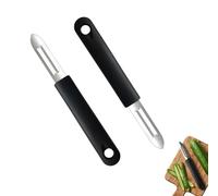 Lot de 2 Eplucheur Légumes, Couteau Eplucheur et Éplucheur Pomme de Terre, Lame Acier Inoxydable Tranchante, Poignée Antidérapante Ergonomique, Idéal pour Carottes, Fruits et Légumes Variés
