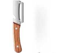 Lot de 2 éplucheurs de légumes multifonctions 2 en 1 avec poignée en bois en acier inoxydable pour pommes de terre, carottes, courgettes, papaye, canne à sucre, éplucheur de légumes (1 pièce)