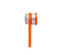 Lot de 2 éplucheurs double face en acier inoxydable avec collecteur de pelure intégré, outil multifonction pour fruits et légumes de 20 cm (orange)