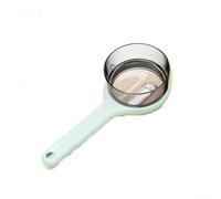 Lot de 2 éplucheurs double face en acier inoxydable avec collecteur de pelure intégré, outil multifonction pour fruits et légumes de 20 cm (vert)
