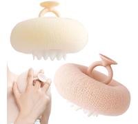 Lot De 2 Eponge Douche Corps, Boule De Bain Avec Anneaux, Brosse Nettoyante Pour La Peau, Pour Voyage, Maison, Hôtel, Femmes, Hommes, Filles, Garçons, Spa