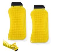 Lot de 2 éponges à Vaisselle en Silicone - Éponge de Cuisine Multi-usages avec Fonctions de récurage, de grattoir et de raclette pour Un Nettoyage et Un Lavage faciles et sans Rayures
