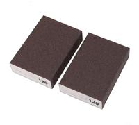 Lot de 2 éponges abrasives portables pour projets d'amélioration de la maison et applications professionnelles (grain 120)