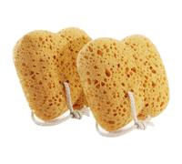 Lot de 2 éponges de bain exfoliantes avec design en mousse dense pour un nettoyage en douceur pour les peaux sensibles et sèches - Unisexe