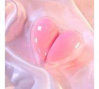 Lot de 2 éponges de beauté pour maquillage liquide et crème, couverture à construire, éponge de fond de teint pour base naturelle, mousse sans latex avec boîte de rangement, rose A28