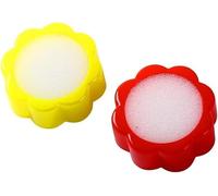 Lot de 2 éponges de comptage en forme de fleur pour comptage de l'argent liquide pour bureau, banque et fournitures scolaires