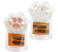 Lot de 2 éponges de maquillage douces et longues pour estomper, fond de teint sec et humide avec étui de rangement