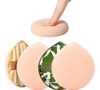 Lot de 2 éponges de maquillage sans latex avec coussin d'air pour liquide, crème, fond de teint et poudre