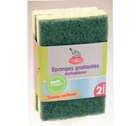 Lot de 2 éponges grattantes éco vertes G