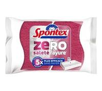 Spontex - Eponge Zéro Salle de bain - 2 éponges 5x fois plus efficaces sans rayer - Anti-calcaires