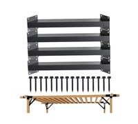Lot de 2 équerres à 45° for pergola en Bois, étagère, Fixation Murale, Meuble d'angle, tête de lit, comptoir, Support de Garage