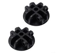 Lot de 2 équerres de connexion pour tonnelle, 4 positions de connecteur central, pièces de rechange pour tente, connecteur d'auvent, en plastique noir