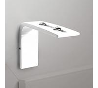 Lot de 2 Équerres Design de Fixation Murale avec Déport 2-8cm pour Tout Type de Store - Blanc