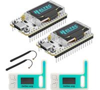 Lot De 2 Esp32 Lora V3 Avec 868Mhz Antenne Et Étui De Protection,Intégrée Esp32 Wifi Bluetooth Sx1262 Lora Avec Écran Oled De 0,96 Pouces Meshtastic Arduino