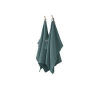 OUREA - Lot de 2 Essuie-mains 50x70cm Gaze de Coton Canard - Altobuy Bleu G