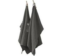 Lot de 2 Essuie-mains 50x70cm Gaze de Coton Granit - OUREA - ALTOBUY Gris G