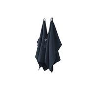 OUREA - Lot de 2 Essuie-mains 50x70cm Gaze de Coton Minuit -