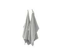 OUREA - Lot de 2 Essuie-mains 50x70cm Gaze de Coton Nuage - Altobuy Gris G