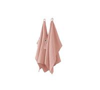 Lot de 2 Essuie-mains 50x70cm Gaze de Coton Rose Pêche - OUREA -