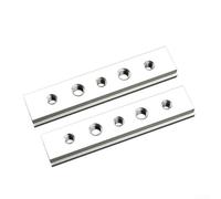 Lot de 2 établis en alliage d'aluminium et curseurs pour table de sciage à onglet pour travail du bois 100450 mm compatible avec scie et perceuse de table, table de fraisage Ttrack (100 mm)