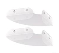 Lot de 2 étagères d'angle flottantes en acrylique iridescent Décoration murale en acrylique Étagère d'angle flottante 17,8 cm Transparent Étagère murale d'angle Acrylique 2 pièces pour salle de bain