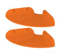 Lot de 2 étagères d'angle flottantes en acrylique transparent pour économiser de l'espace avec design flottant pour améliorer l'organisation dans n'importe quelle pièce (orange)