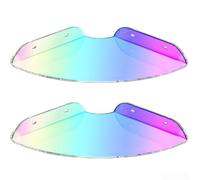 Lot de 2 étagères d'angle flottantes en acrylique transparent pour montage mural, construction en acrylique avec design flottant moderne pour organiser de petits objets (colorées)