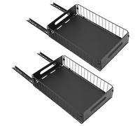 Lot de 2 étagères de rangement extensibles pour armoires de cuisine, 37,5 x 24,5 x 10 cm