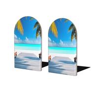 Lot de 2 étagères décoratives en bois pour les fêtes des Maldives - Accessoires décoratifs modernes pour maintenir fermement les livres sur une étagère