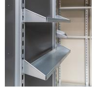Lot de 2 étagères en acier pour armoire de jardin Giarmadio - Telluria