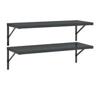 Lot de 2 étagères murales, 100 x 40 cm, en acier inoxydable, solides, pour cuisine, salle de bain ou garage, durables et inoxydables, solution de rangement peu encombrante