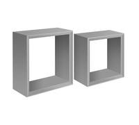 ÉTAGÈRES CARRÉES À MUR LOT DE 2 CUBES MODULAIRES À CHOIX MOD. GINEVRA