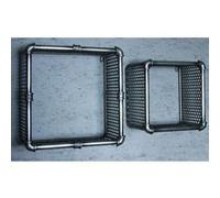 Lot de 2 etageres murales en acier coloris anthracite -PEGANE- anthracite G