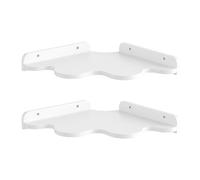 Lot de 2 étagères murales flottantes - 19,4 x 19,4 x 5 cm - Élégantes étagères pour salle de bain, chambre à coucher, salon - Solutions de rangement décoratives en nuage