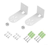 Lot de 2 étagères murales flottantes en métal pour caméras de sécurité, angle de vue réglable, construction robuste avec gestion des câbles, utilisation intérieure et publique