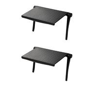 Lot de 2 étagères supérieures pour TV - 18 cm - Support de montage supérieur pour écran d'ordinateur - Support de montage pour appareils de streaming, routeur, boîtes multimédias