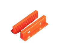 Lot de 2 étaux souples magnétiques en nylon Orange 10,2 cm, 12,7 cm, 15,2 | Ces tampons magnétiques en nylon disposent d'aimants intégrés et de faces rainurées pour sécuriser les pièces en toute