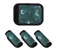 Lot de 2 étiquettes de bagage pour poignée de bagage Galaxie Espace Fantaisie Art Unique pour Voyage