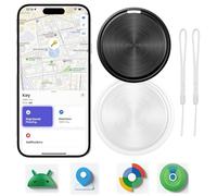 Lot de 2 étiquettes de suivi Android - Traqueur de bagages pour valises, étiquettes intelligentes pour Android d - Compatible avec l'application Google Find Hub, appareil de suivi pour clés