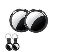 Lot de 2 étiquettes de suivi [Certifié Apple MFi] Air Smart Bluetooth Localisateur d'articles avec Apple Find My (iOS uniquement) Localisateur de suivi en temps réel dans le monde entier étanche pour