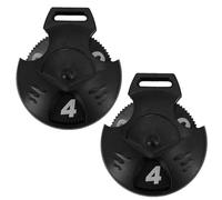 Lot de 2 étiquettes numérotées interchangeables pour couvre-club de golf, résistantes à l'usure, couvre-chefs de club pour conducteurs de clubs de parcours, noir