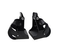 Lot de 2 étriers d'équitation avec housse pour selles de sport en plein air | Aluminium et cuir PU, pédale antidérapante, housse de protection, design vintage, facile à installer