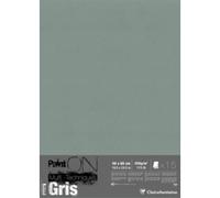 Lot de 2 Etui de 15 feuilles de papier Paint ON Mix Media Gris, 250 g/m², 50x65