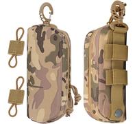 Lot De 2 Étuis À Lunettes Tactiques Molle - Boîte De Protection Résistante Aux Chocs - Portable - Avec 2 Boucles De Poche Molle - Pour L'extérieur, La Randonnée, La Chasse, Le Camping