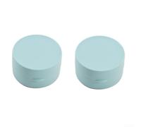 Lot de 2 étuis à savon de voyage étanches pour savon de bar - Récipient portable en plastique avec couvercle pour salle de sport, camping, randonnée - 7,7 x 4,5 cm - Vert, bleu, rose, jaune (bleu)