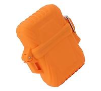Lot de 2 étuis de lampe de poche IP56 étanches et sûrs pour lampe de poche portable pour l'extérieur, le camping, les voyages (orange)