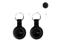 Lot de 2 étuis de protection en silicone pour MiLi Air Tracker Tag - Coque durable et élégante, étanche, anti-chute, pour localiser les chiens et les chats, noir